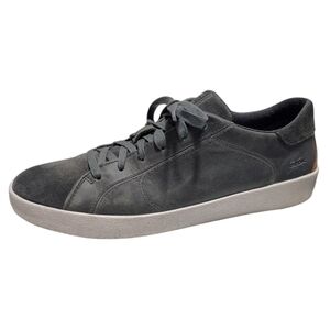 Geox Gray Suede Leather Lace Up Casual Comfort Sneakers Men's Size 10